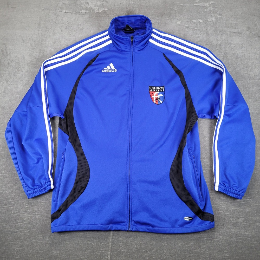 Adidas Columbia United FC Track Jacket Mens XL Soccer Full Zip ClimaCool